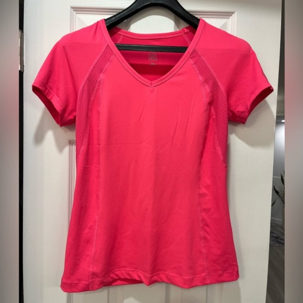Pure NRG Hot Pink Athletic Tee Lightweight Sporty Size Medium Yoga Gym Core